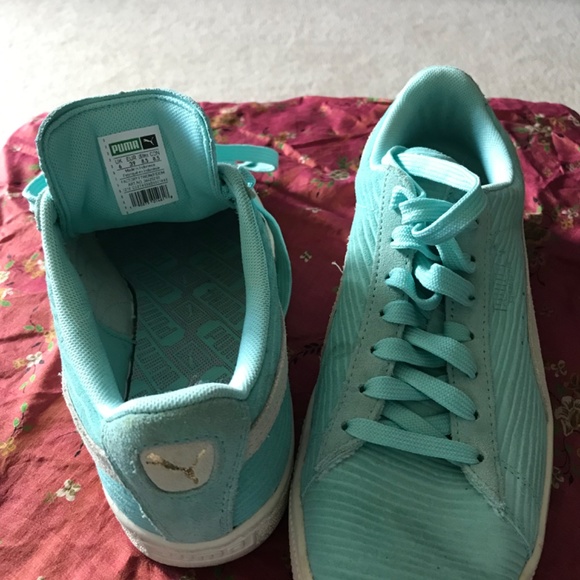 puma basket trainers womens